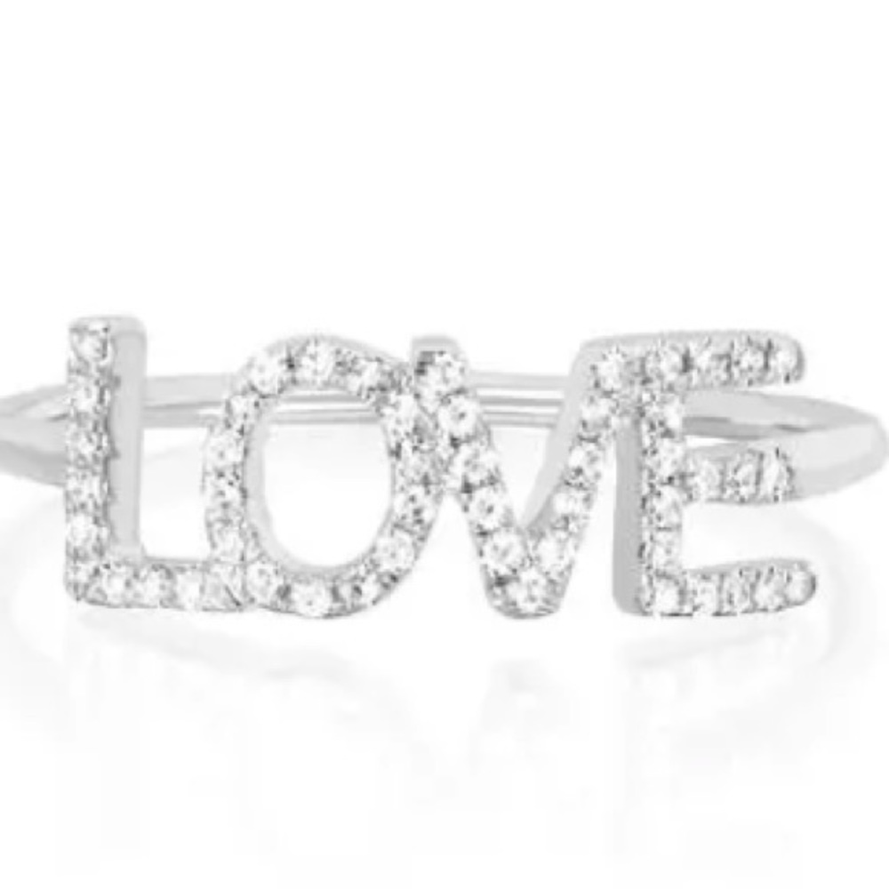 925 SS Letters Ring - Picture 6 of 6